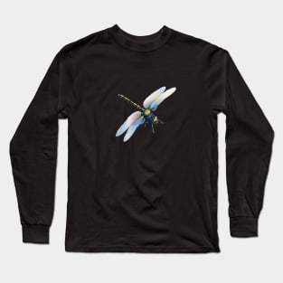 Steampunk Dragonfly with Clock Long Sleeve T-Shirt